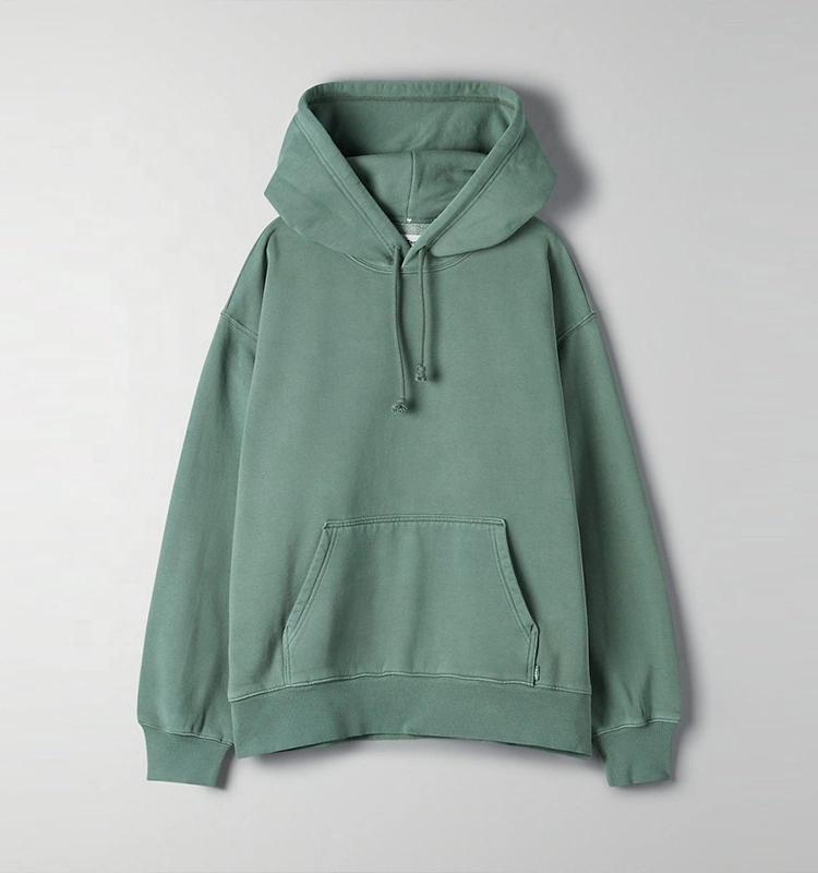 Women Boyfriend Oversized Hoodie Custom Pullover Hoodie Green Fleece Custom Logo Sweatshirt Two Pieces Set