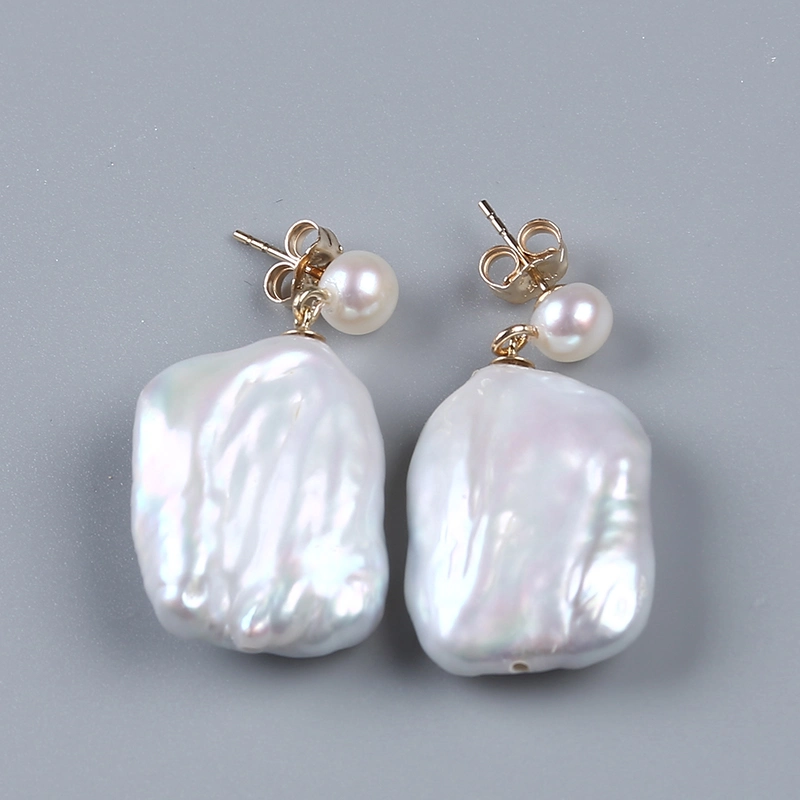 High Quality Pearl 925 Sterling Silver Stud Wedding Earrings Jewellry