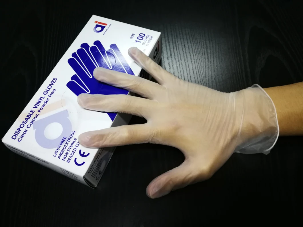 Transparent PVC Chemical Resistant Hand Glove Industrial Safety Touch Screen Vinyl Food Gloves