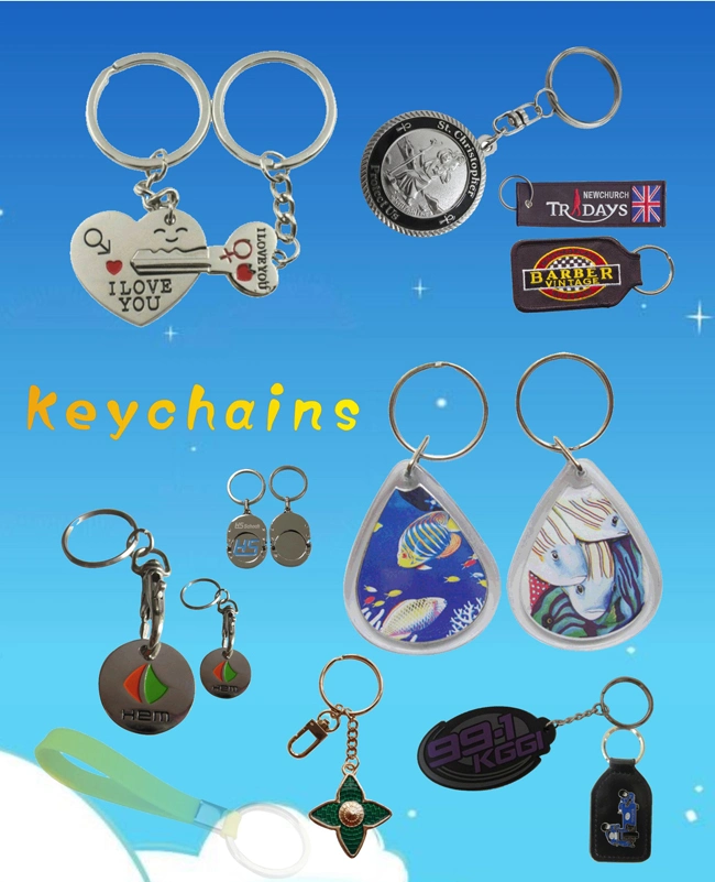 Custom Souvenir Gift Metal Craft Coin Keychain Holder Trolley Token Coin (046)