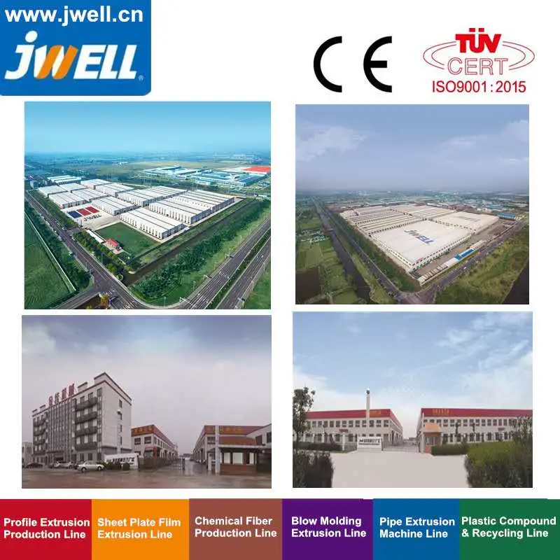 Jwell HDPE Solid Wall Single Layer/High Pressure Double Layer Outside Using Plastic Machine