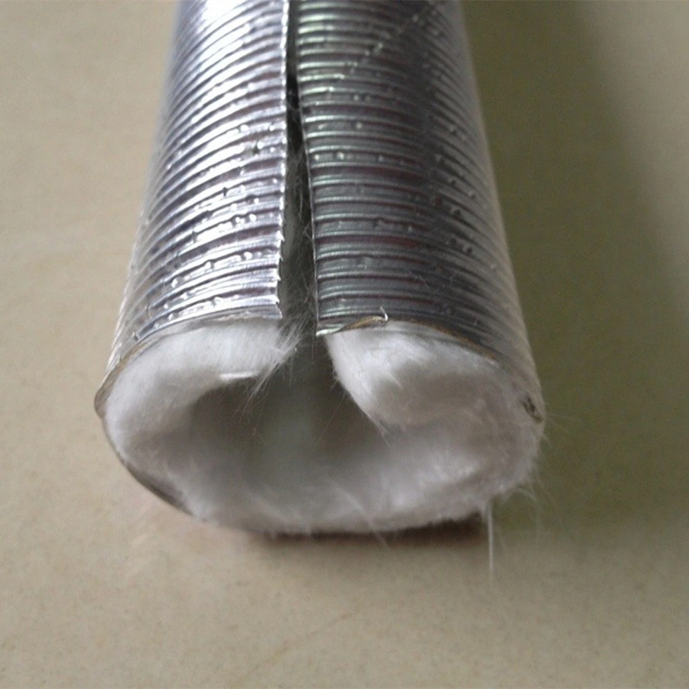 Seamless Braided Fiberglass Tube Covered with Aluminum Foil