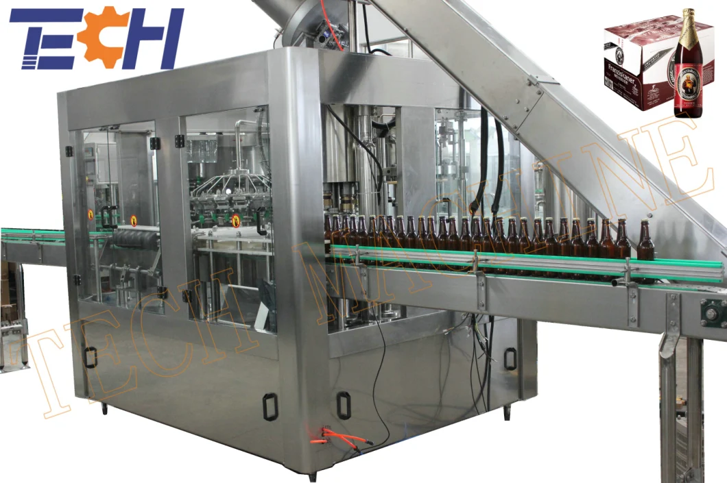 Automatic Black Beer Drink Beverage Glass Bottle Plant Equipment Filling Machine