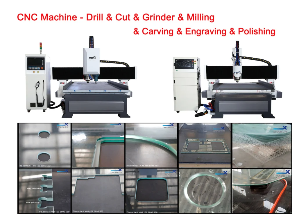 Zxx-C1812 CNC Glass Cutting Machine Waterjet Processing Machinery