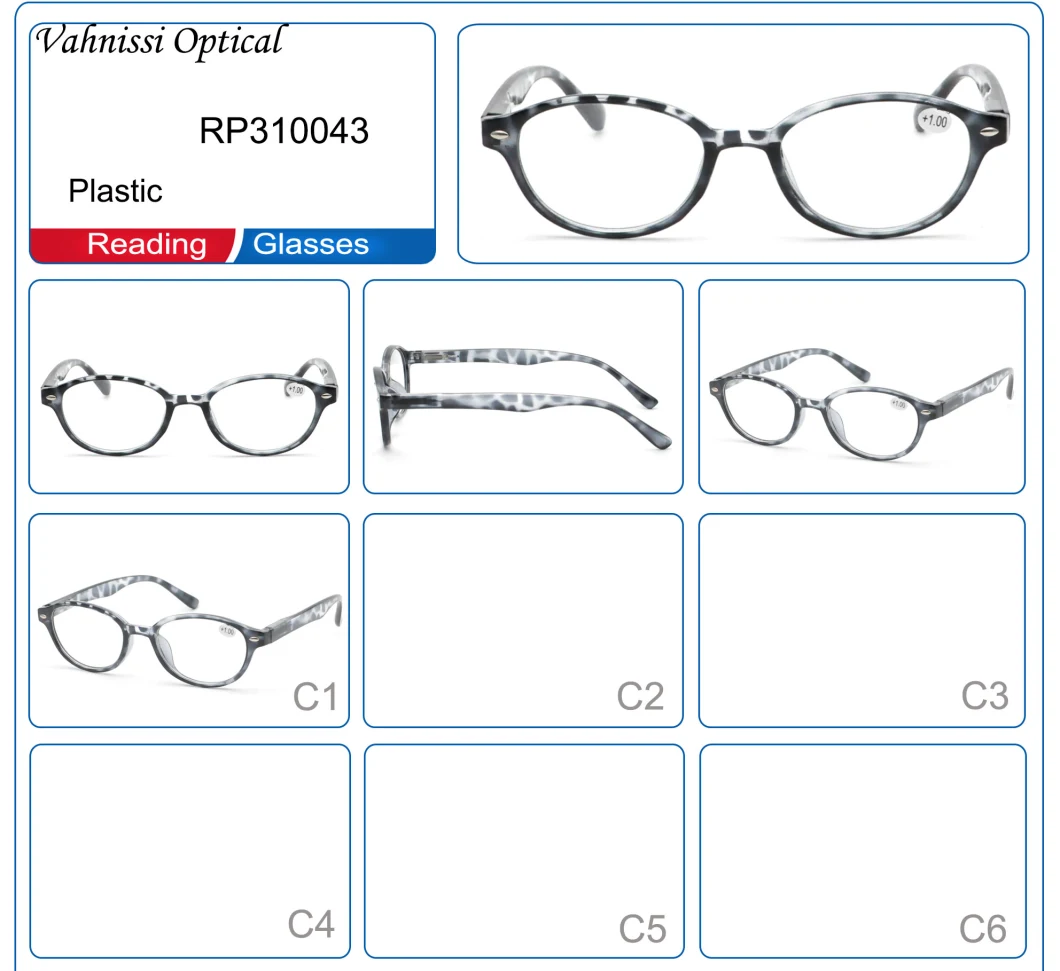 Custom Design Super Market Tortoise PC Trending Reading Glasses for Women