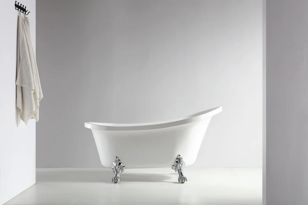 Saudi Arabia Market Foshan Luxury Acrylic Claw Foot Freestanding Shower Tub 1.8m (Q371S-180)
