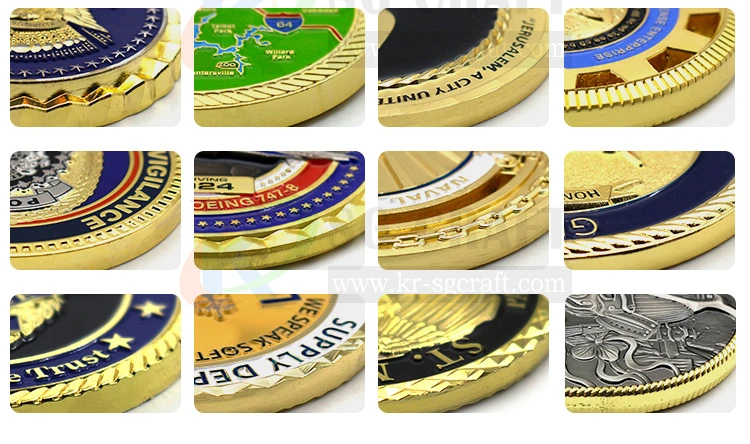 Coin Maker Custom Cheap American Sheriff Coin/Us Military Gold Silver Coin/Antique Challenge Coin