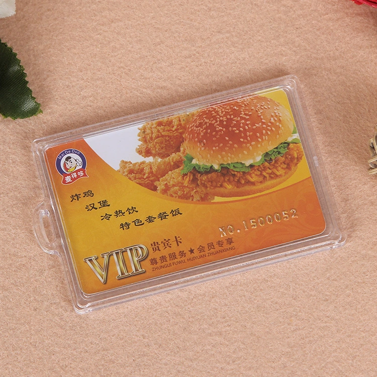 2 Cards Two-Sided Plastic Badge ID Credit Card Holders, Bank Card Holder, Promotional Card Holder