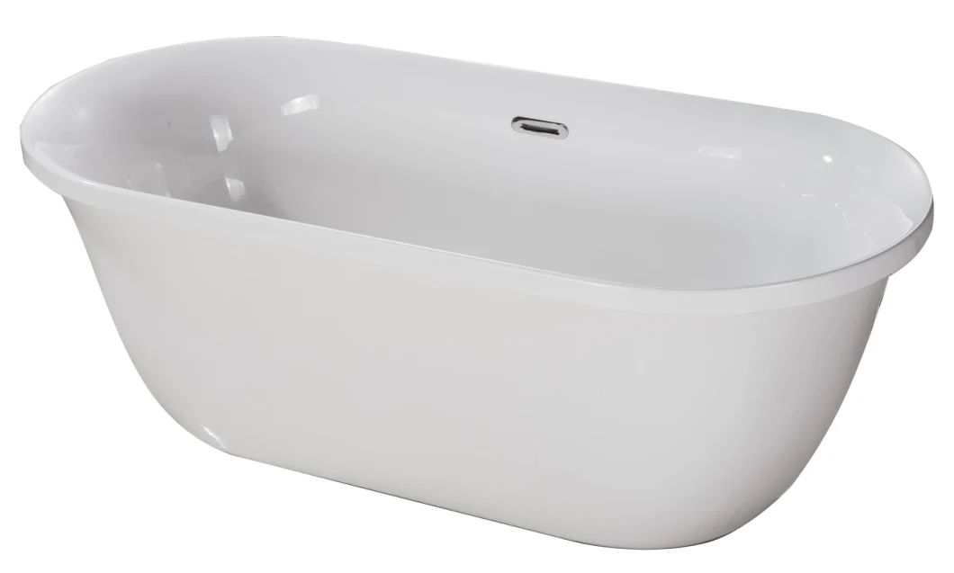 Oval Freestanding Acrylic Bathtub Whirlpool Bath Tub Cupc for USA