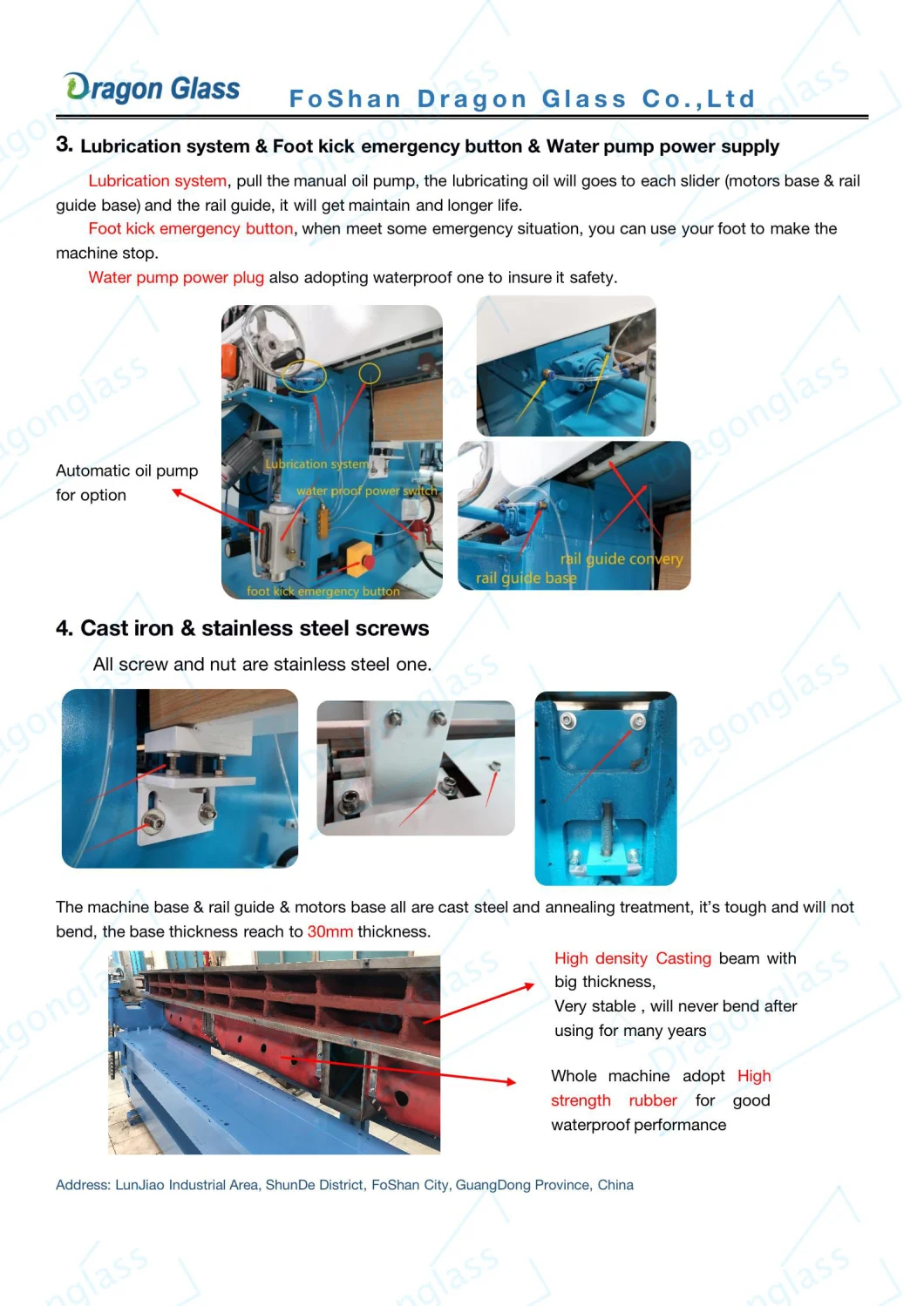 Automatically Control 9 Motors Mirror Glass Beveling Machine for Decoration Glass Processing Machine
