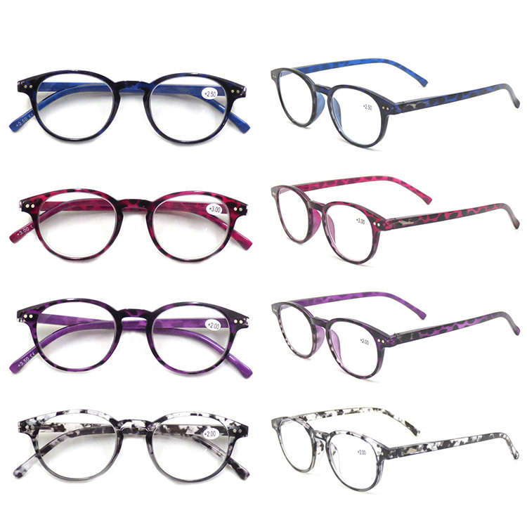 China Manufacturer Plastic Round Tortoise Frames Reading Glasses Intellectual