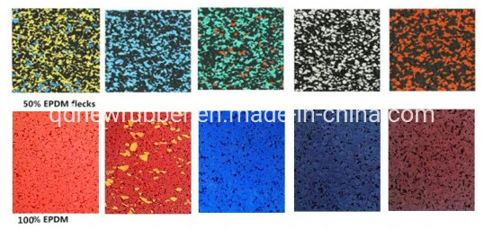 Made in China Cheap Factory EPDM Speckels Rubber Floor Tile Gym