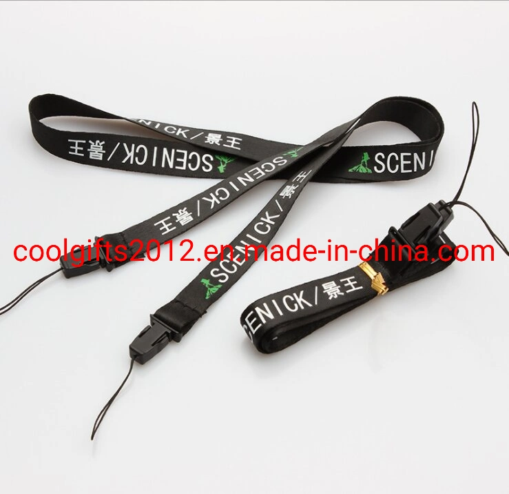 New Custom ID Badge Card Holder Keychain Neck Strap Mobile Phone Lanyard for Promotional Gift