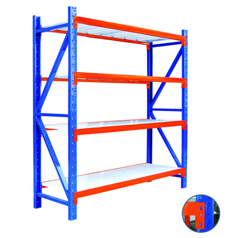 Warehouse Racks 400kg Metal Shelving Stacking Racks Adjustable Storage Shelf