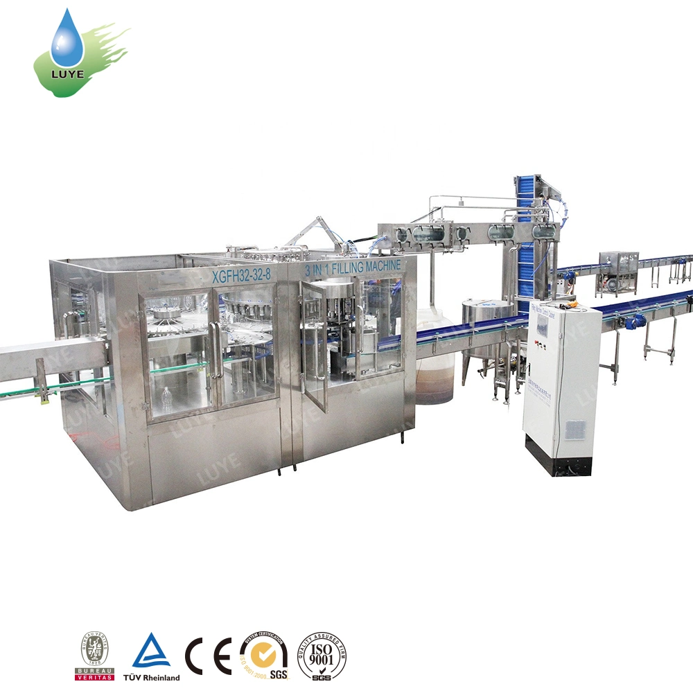 Automatic Soda Water Making Bottling Plant Pet Glass Bottled Carbonated Soft Drinks Filling Machine