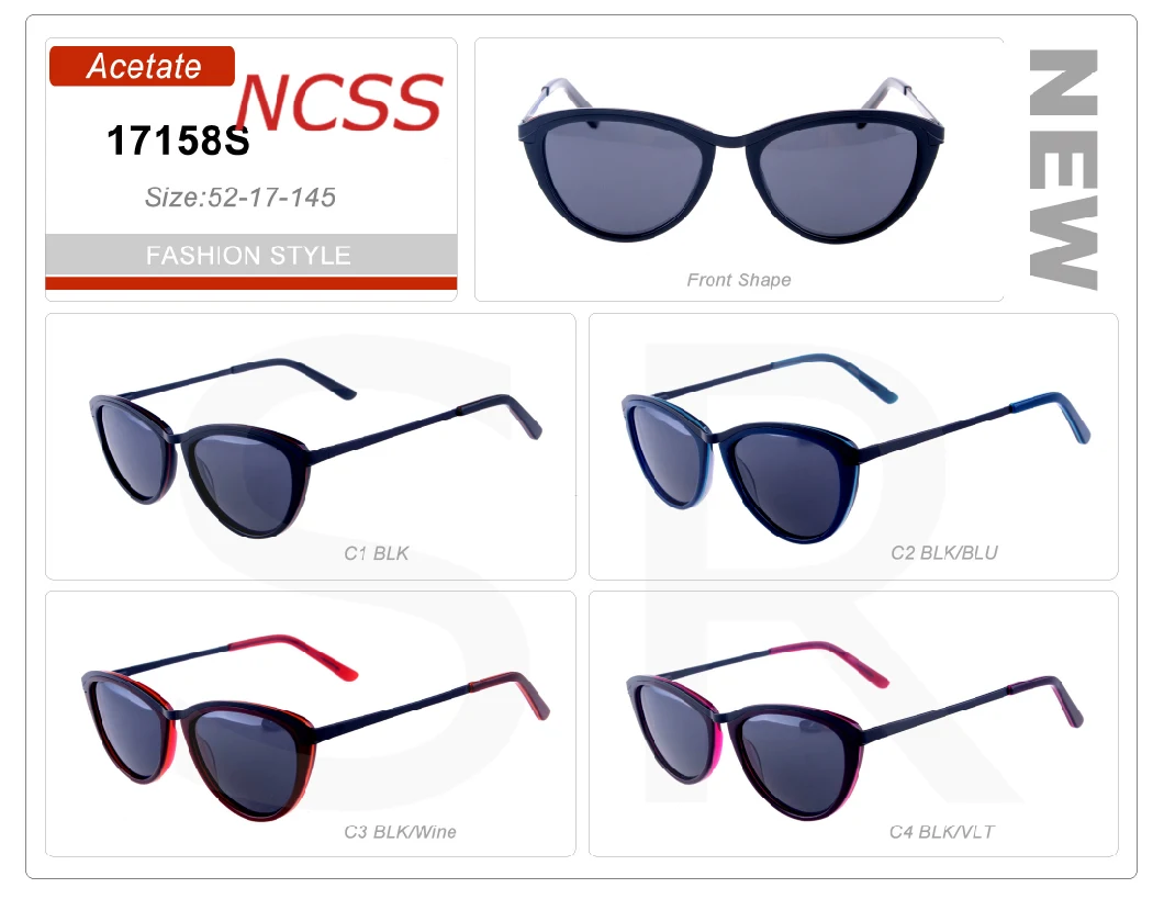 Popular Style Approving Quality Acetate Frame Sunglasses