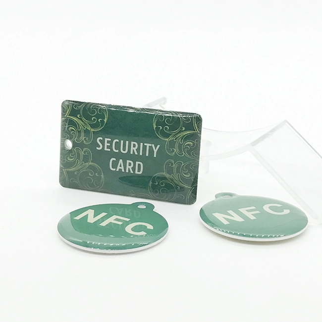 Public Transportation Ticket Epoxy RFID Card NFC Tag S50 Security Keyfob Keychain