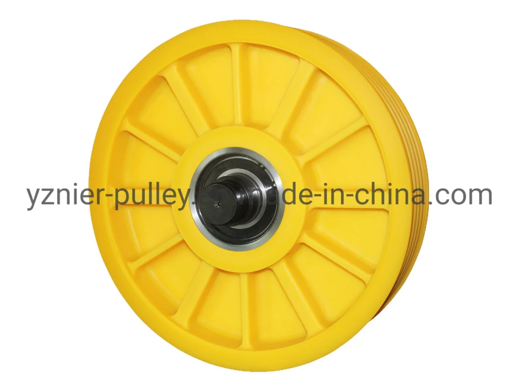 Mc Nylon Rope Pulley Elevator Nylon Driving Sheave Lift Pulley