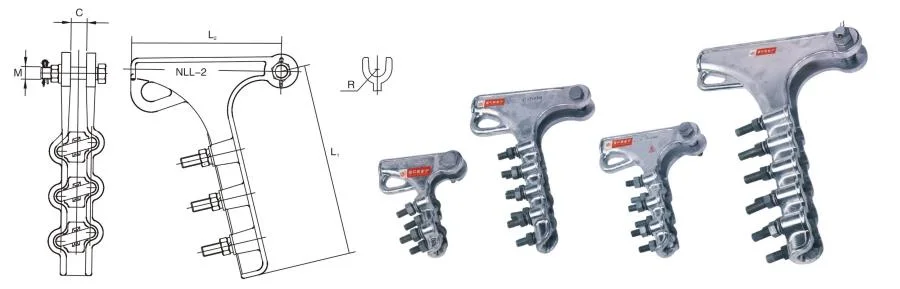 Nll Series Aluminum Strain Clamps/ U-Bolt Type Strain Clamps