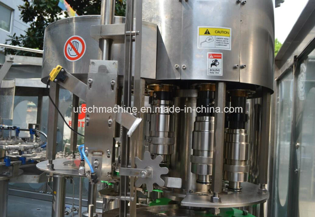 Automatic Glass Bottle Beverage Liquid Mineral Water Washing Filling Capping Bottling Machine
