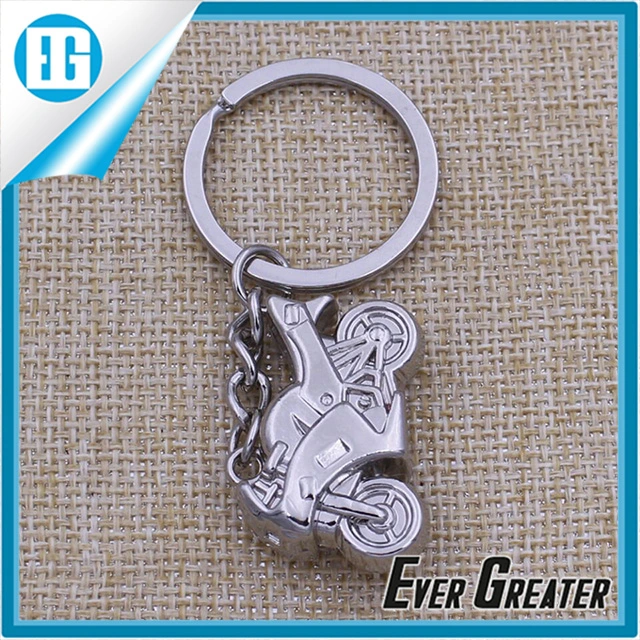 Creative Motorcycle Bicycle Movable Keychain Key Chain Ring