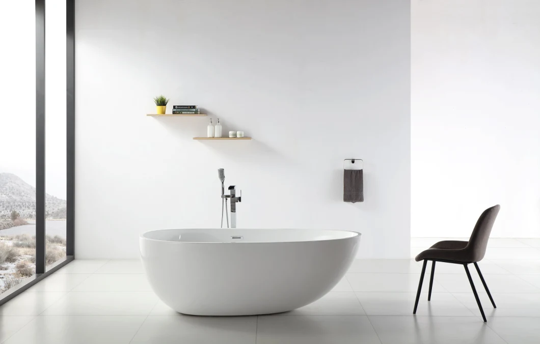 Saudi Arabia Market Freestanding Seamless Bathroom Tub Acrylic Bathtub Indoor Tub Q325ms