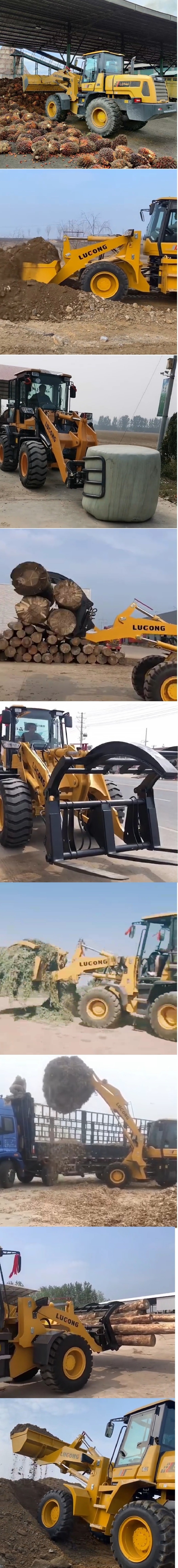 China 2.2t Mini Wheel Loader Small Front End Loader Shovel Loader Farm Wheel Loader