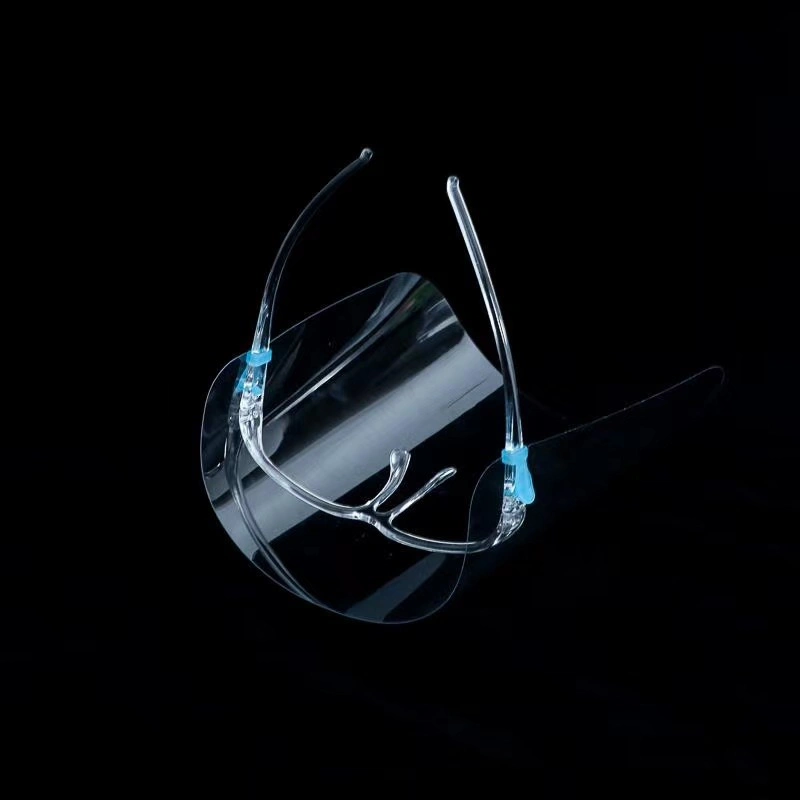 Anti Spray Face Shield with Glasses Frame, Kitchen Anti Oil Face Shield with Glasses Frame