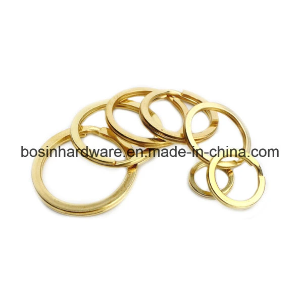 Solid Brass Split Ring for Leather Keychain