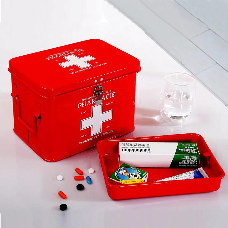 Drug Medicine Box First Aid Box Emergency Care Aid Kit
