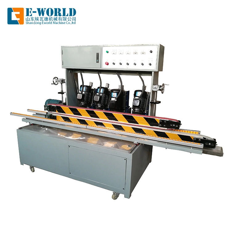 Eworld Multi-Function 4 Motors Straight Line Glass Edging Machine H-Ld4