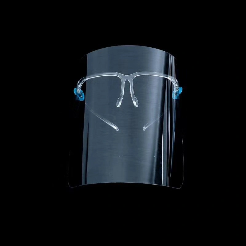 Anti Spray Face Shield with Glasses Frame, Kitchen Anti Oil Face Shield with Glasses Frame