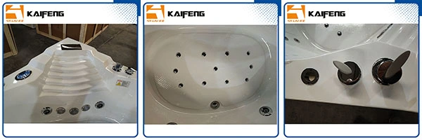 Free Standing 2 Person Jetted Bathtub (KF-644)