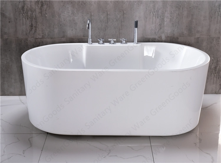 1.5m Soaker High-Gloss Lucite Acrylic Free Standing Bath Tub