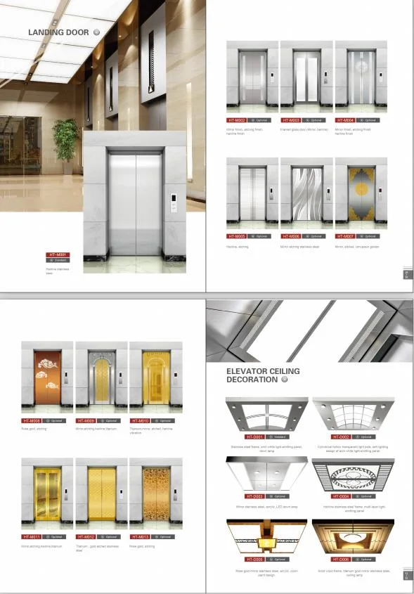 Gearless Vvvf Control Passenger Elevator Villa Home Use Elevator Panoramic Elevator Exclusive