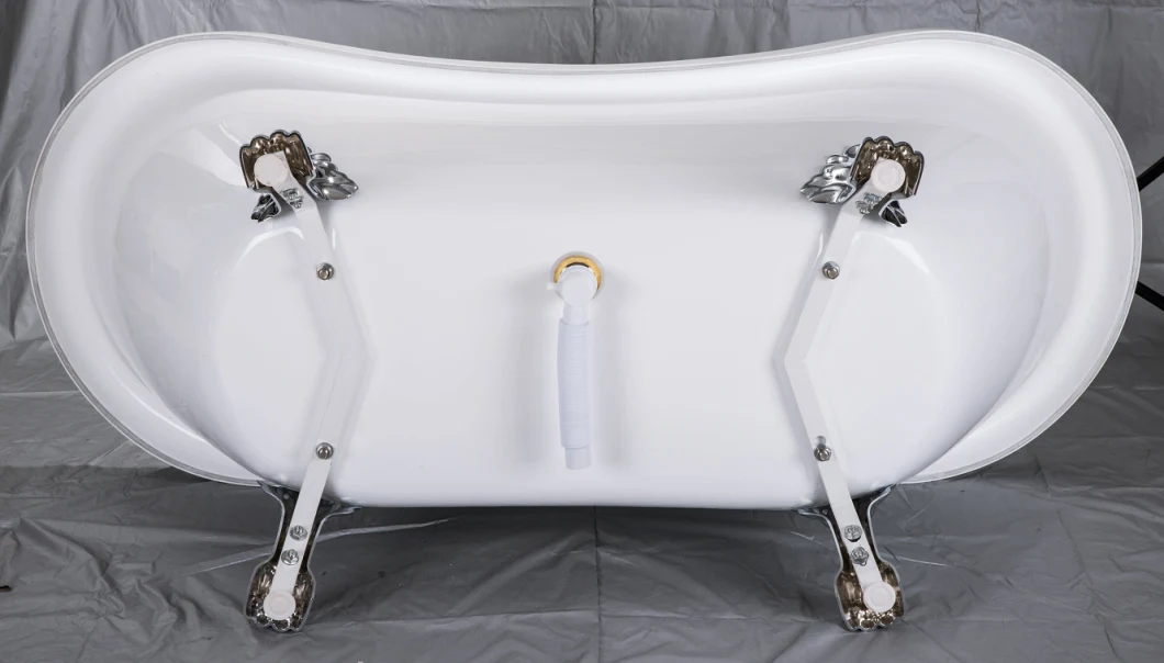 Waltmal Freestanding Bathtub with Claw Foot Bath Tub