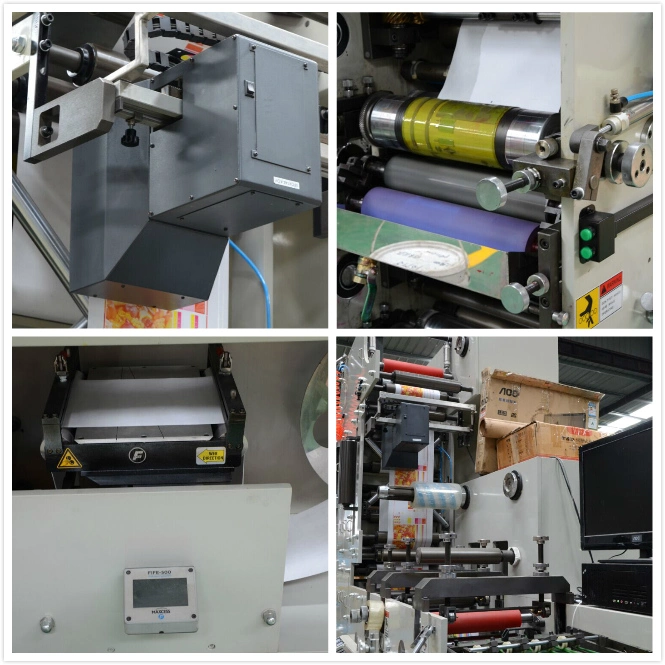 Self Adhesive Paper Label Roll to Roll Flexo Printing Machine