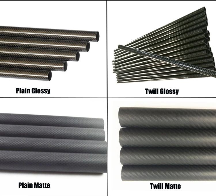 Wholesale 3K Glossy Twill Composite Epoxy Resin Carbon Fiber Tube