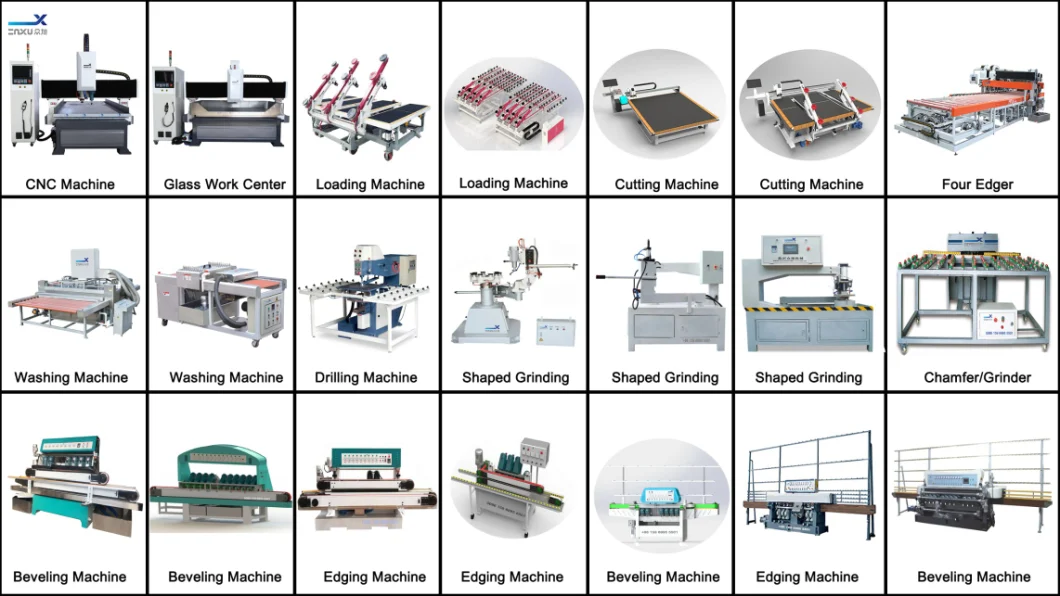 Zxx-C2518 CNC Glass Process Center for Glass Slotting, Drilling, Cutting and Grinding, China Glass Machine