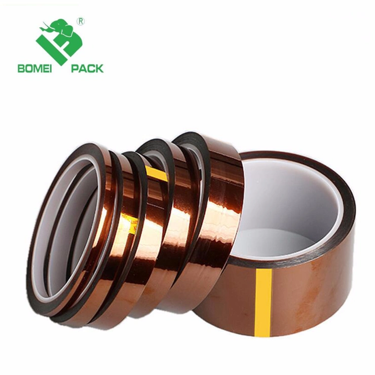 High Temperature Heat Resist Golden Polyimide Silicone Tape