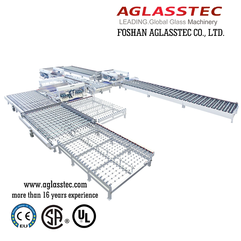 Jumbo Size / Large Size Glass Seaming Machine with Bottom Edger Grinding