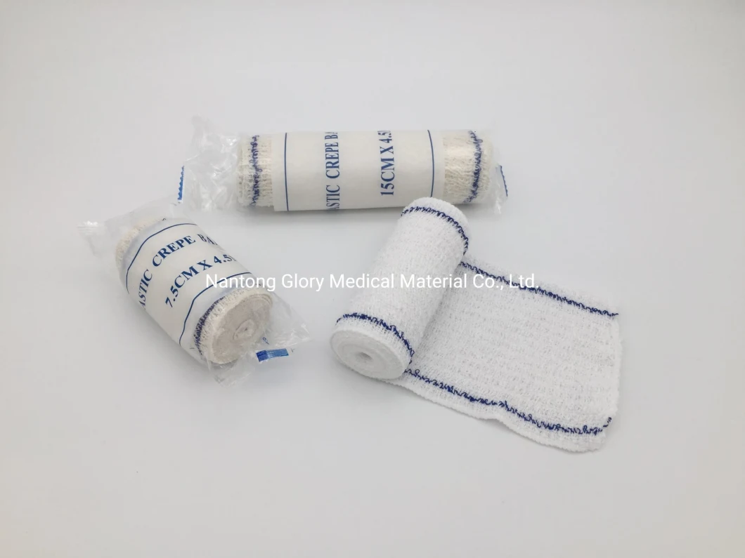 Medical Cotton Crepe Elastic Bandages for Wound Care