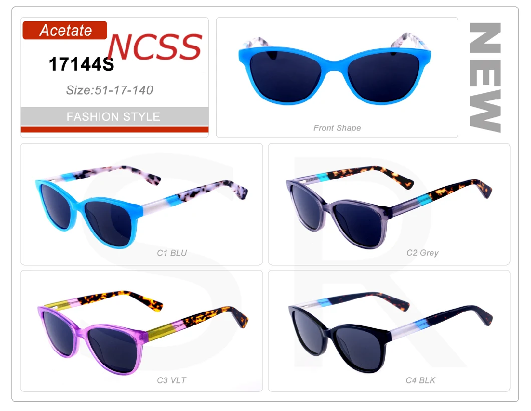 Good Quality Ready Stock Acetate Frame Small Order Sunglasses
