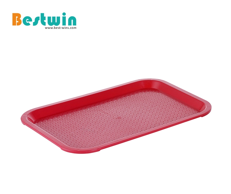 16-Inch Plastic Eco-Friendly Catering Canteen Fast Food Service Tray Breakfast Tray