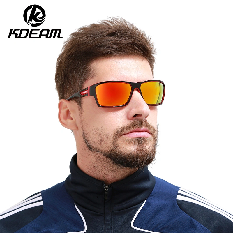 Kenbo Eyewear New Arrivals Square Cycling Sports Sunglasses Men Outdoor Colorful Polarized Sunglasses