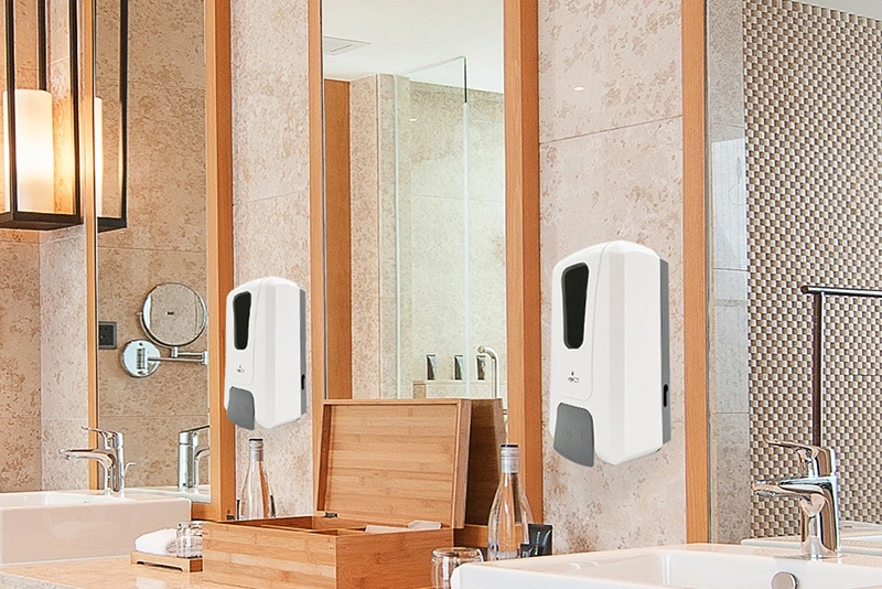 Bathroom Accessory 1200ml Wall-Mounted Manual Plastic Bathroom Liquid Foam Soap Dispenser Dispensers