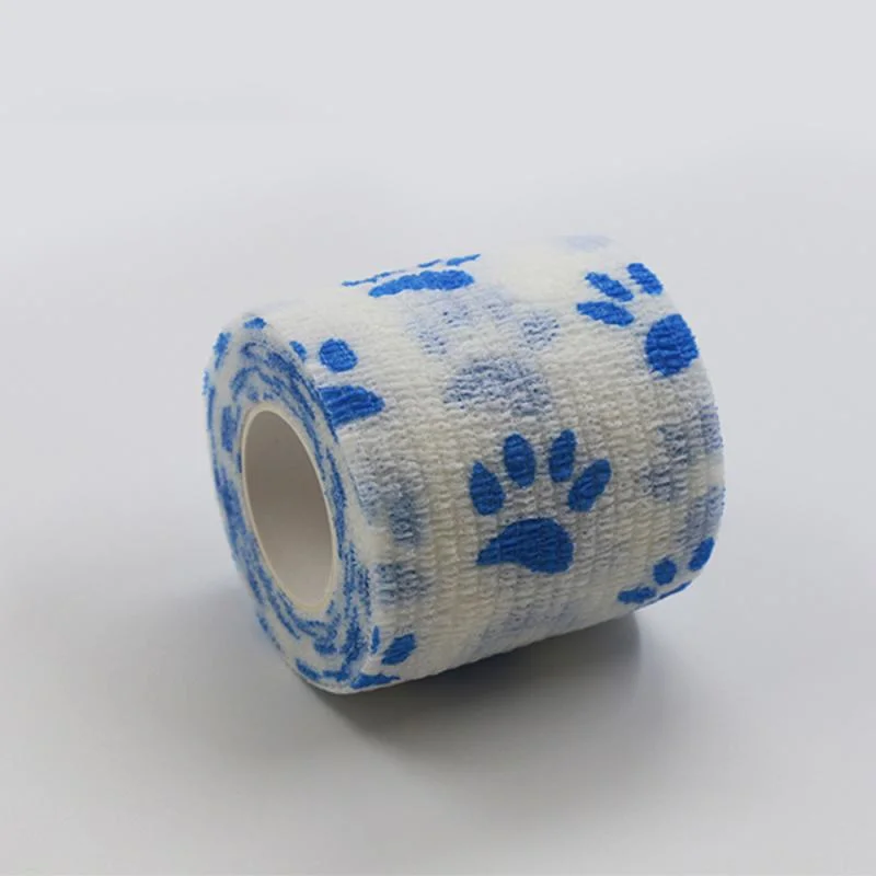 Nonwoven Pet Care Self Adhesive Colored Vet Wrap Cohesive Bandage