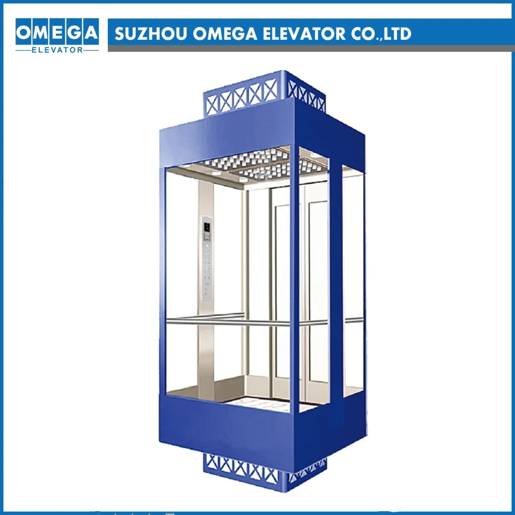 Economical Panoramic Lift Sightseeing Villa Home Observation Panoramic Elevator with Glass