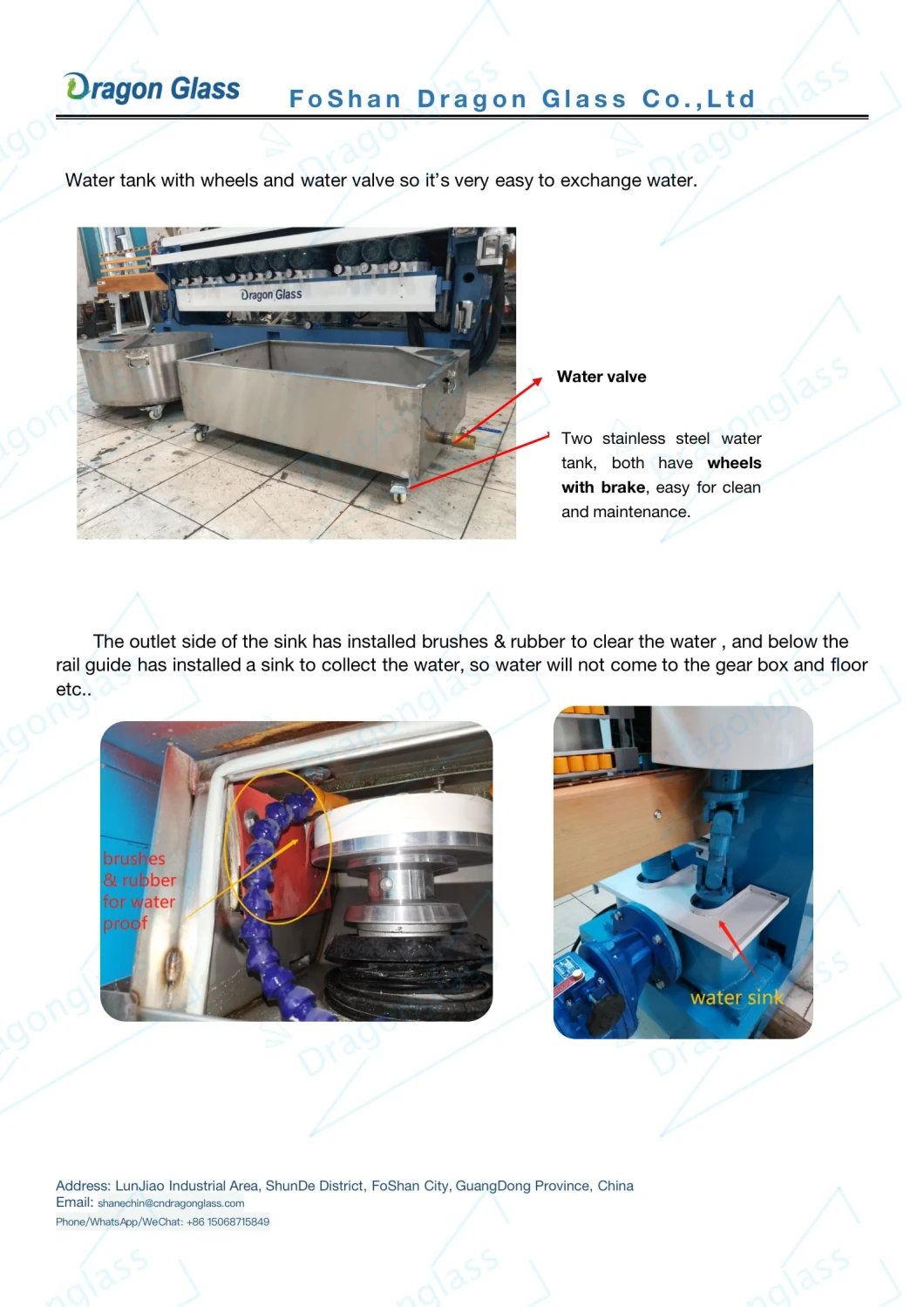 9 Motors Glass Straight Line Beveling Machine Bevel Polishing Machine with PLC Control Easy Operate