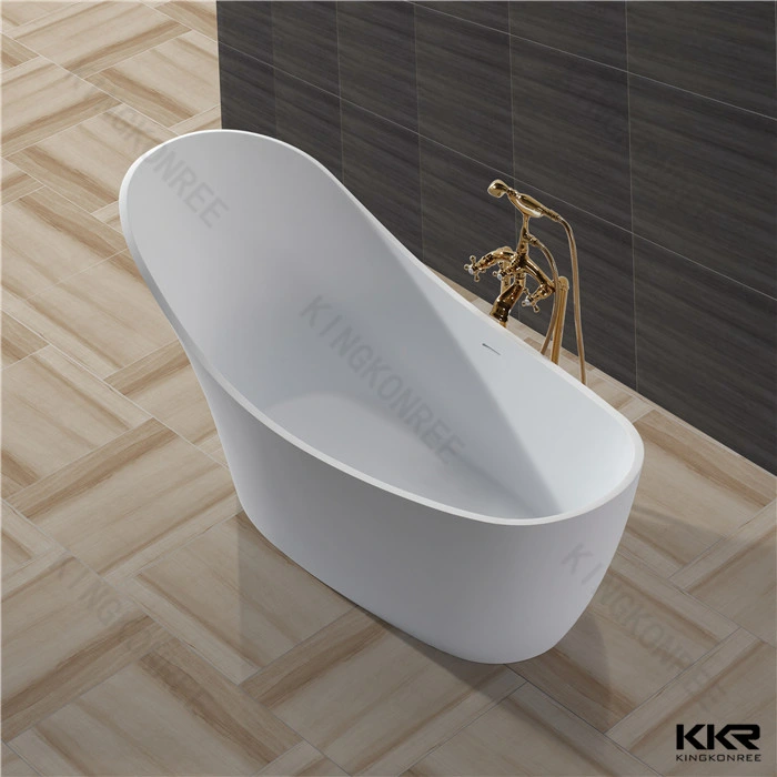 Newly Luxury Designing Rectangular Acrylic Tub Solid Surface Bathtub Freestanding Stone Tub Bathtub 0616